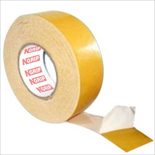 Double Sided Cotton Tape - 1/2 inch Width, Yellow 100 Yards Length | Acrylic Adhesive, 0.015 inch Thickness, 180°F Temperature Resistance