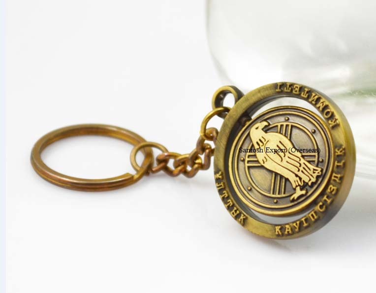 Revolving Metal Key Chain - Zinc Alloy With Bronze Plating | Custom Manufactured For Gifting, Distinct Designs, Long Lasting Shine