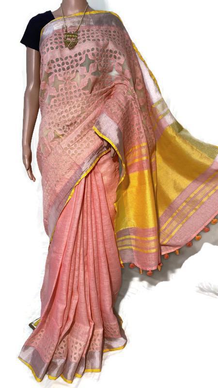 Party Wear Silk Border Saree