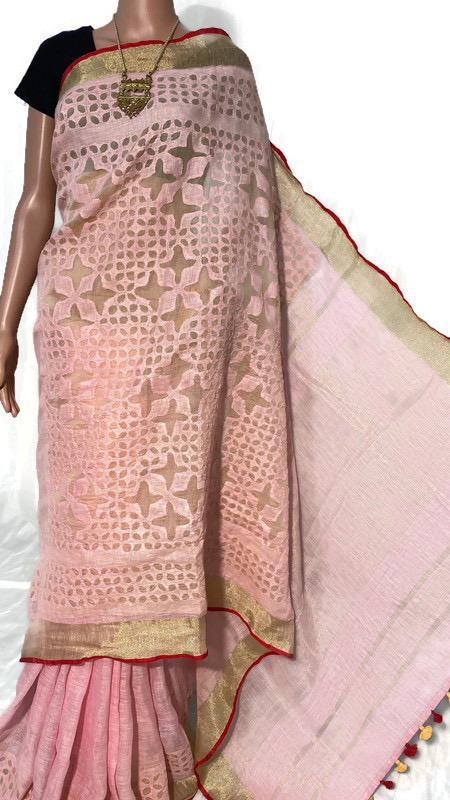 Party Wear Silk Border Saree