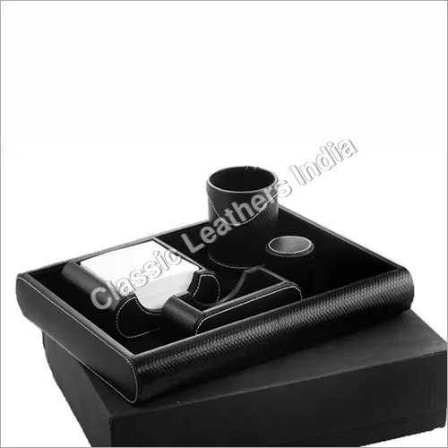 Leatherette Office Table Top Accessories