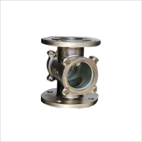 PTFE Lined Sight Flow Indicator - Cast Steel, 3mm Thickness, 15 KVDC Spark Test | Visual Inspection for Clarity, Color, and Flow Confirmation