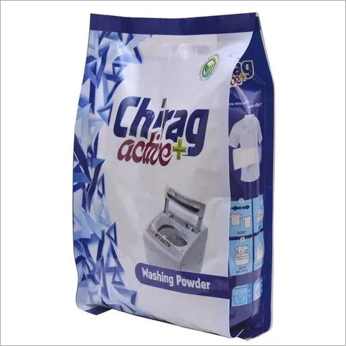 Detergent Powder - Blue with Speckles of Red and Orange, Eco-Friendly and Fragrant for Machine Wash at Normal Temperature