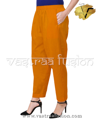Ladies Cotton Flex Pant - Regular Fit, XS to 5XL Size Range, Available in 25 Colors, Washable, Plain Pattern for All Seasons