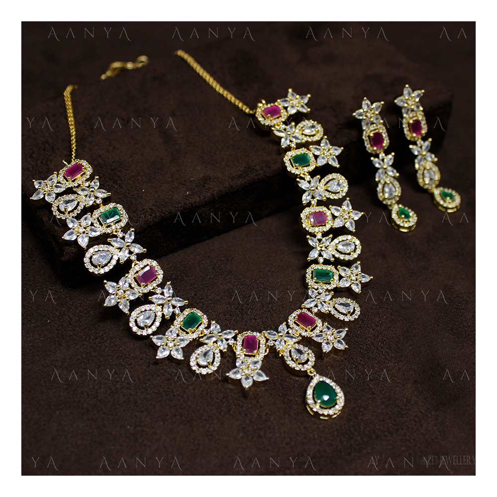 Multicolor Latest Design Ad Necklace Set