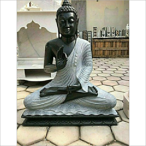 Marble Statue - 24x16x12 Inches | Polished Black Finish, 30 lbs Weight