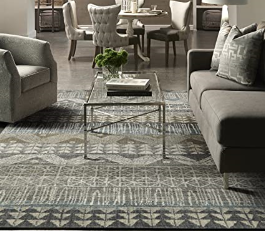 Traditional Polyamide Printed Area Rugs - Backing Material: Action Back + Special Carpet Backing