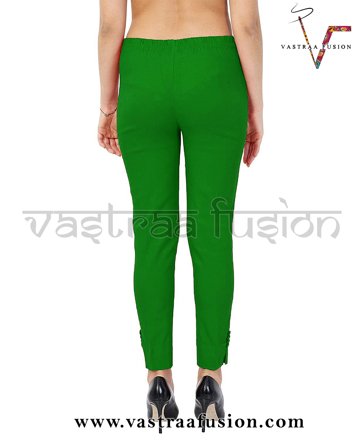 Ladies Ankle Lycra Pants - Cotton Flex, Available In 25 Colors, Regular Fit Sizes Xs To 5xl, All Season Wear, Washable Fabric, Casual & Festive Occasions