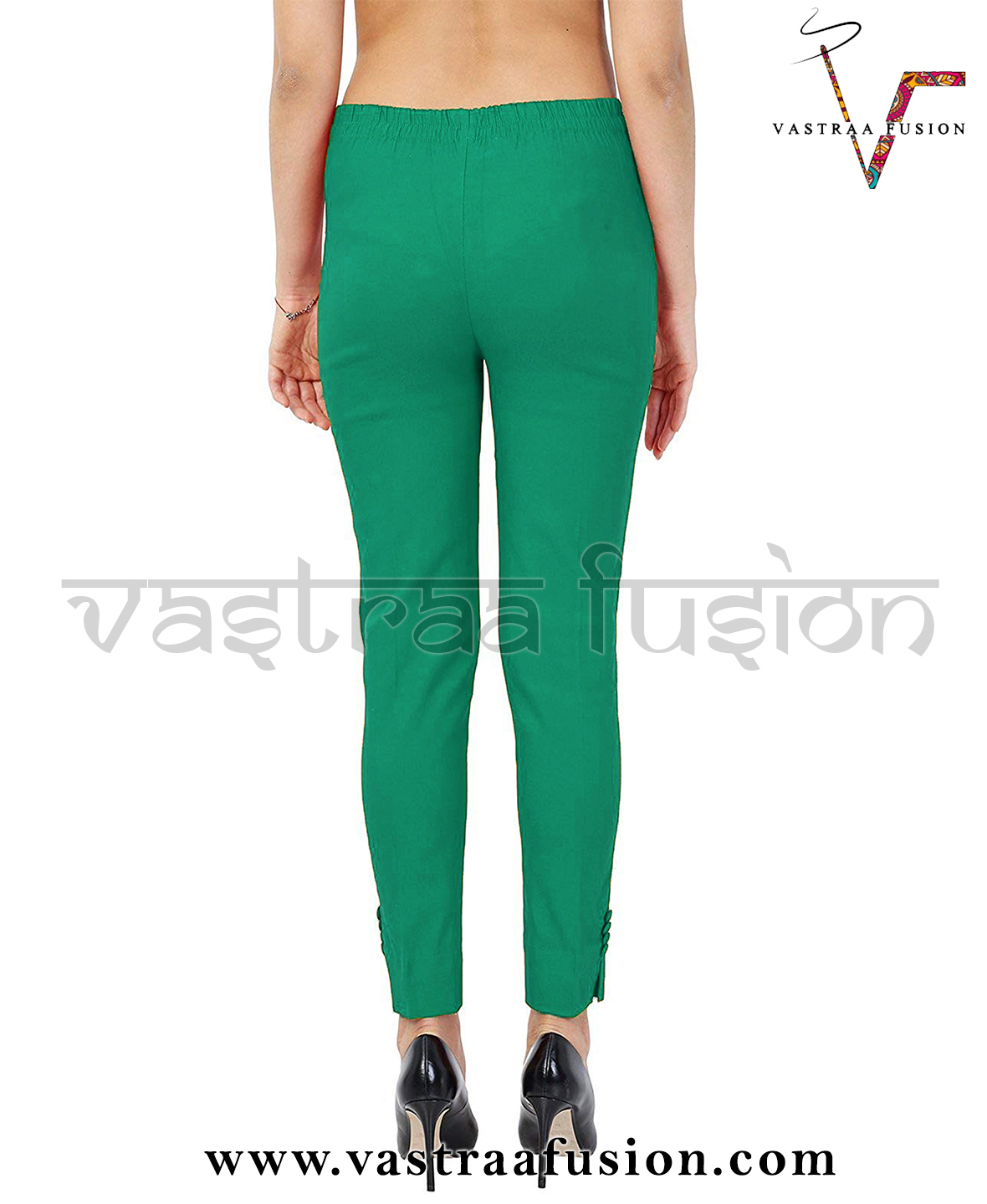 Ladies Ankle Lycra Pants - Cotton Flex, Available In Sizes Xs To 5xl, 25 Vibrant Colors , Regular Fit For Casual And Festive Occasions