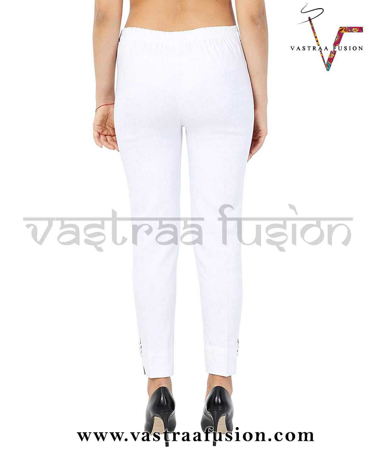 Ladies Ankle Lycra Pants - Cotton Flex, Available In 25 Colors From Xs To 5xl, Casual And Festive Wear, All Season Comfort, Washable Design