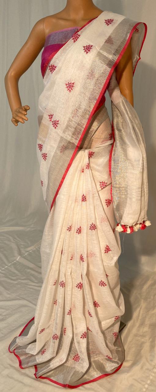 Traditional Ladies Embroidery Saree