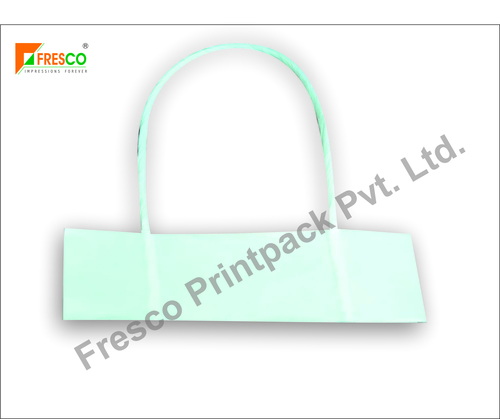 छोटा सफेद ट्विस्टेड पेपर हैंडल अधिकतम भार: 4-5 किलोग्राम (किग्रा)