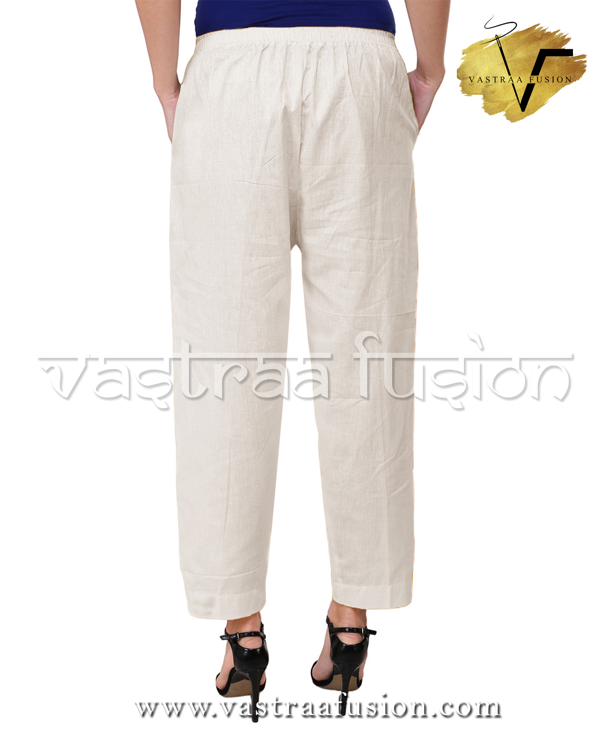 Ladies Ankle Rayon Pants - Cotton Flex, Available In 25 Colours And Sizes Xs To 5xl, Regular Fit For Casual And Festive Occasions