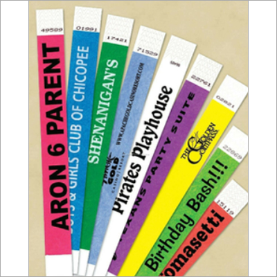 डिस्पोजेबल वाटरप्रूफ इंकजेट प्रिंटेड रिस्टबैंड