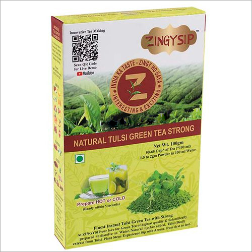 100 Gm Zingysip Strong Green Tea Strong