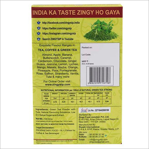 100 Gm Zingysip Strong Green Tea Strong