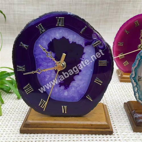 एगेट क्लॉक पर्पल ग्रेड: एएए