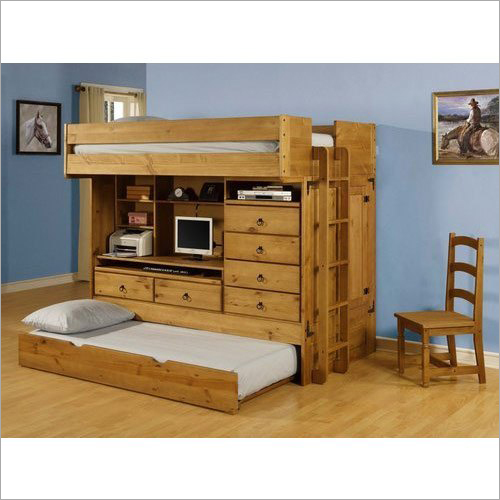 Wooden Storage Bunk Bed