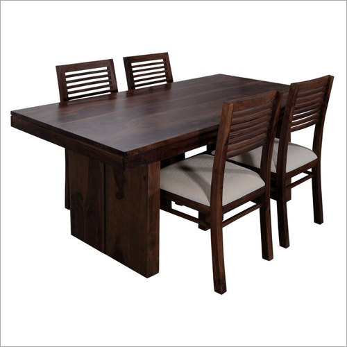 4 Seater Wooden Dining Table Set