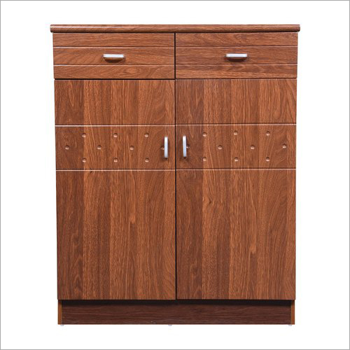 Double Door Wooden Shoe Rack