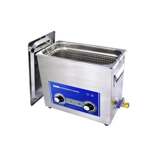 Ultrasonic Bath - Stainless Steel, Industrial Silver Design | High-Performance Cleaning Solution