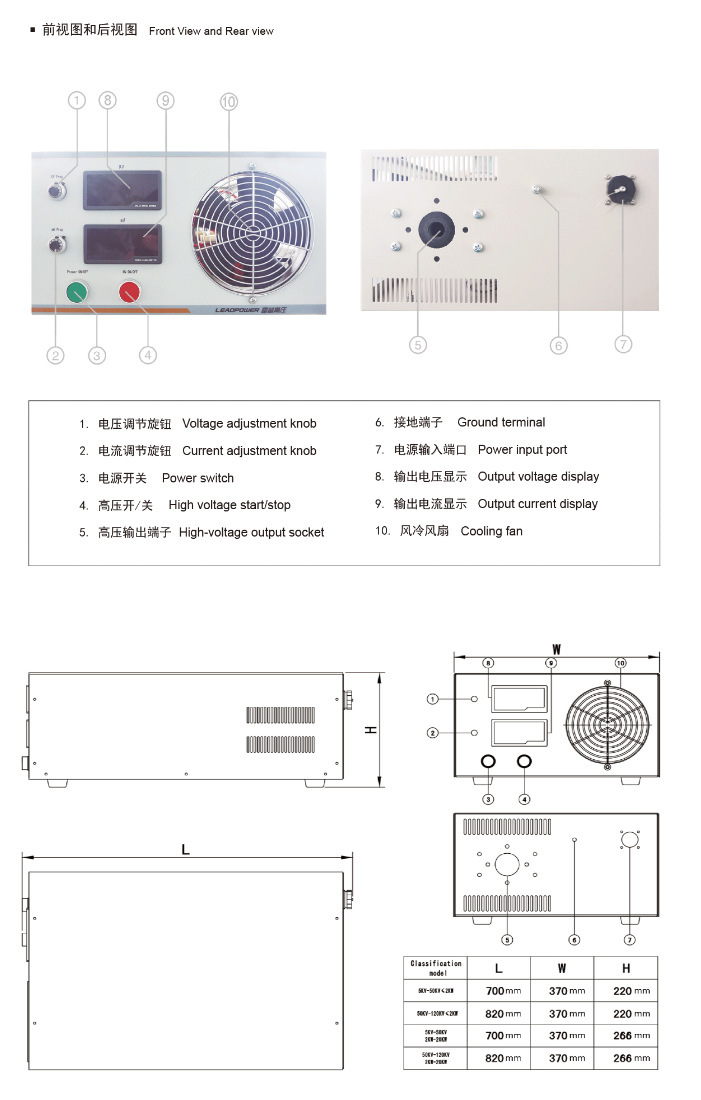 Ls-esp100kv10ma Melt Blown Non-woven Electrostatic Electret High Voltage Generator Power Supply