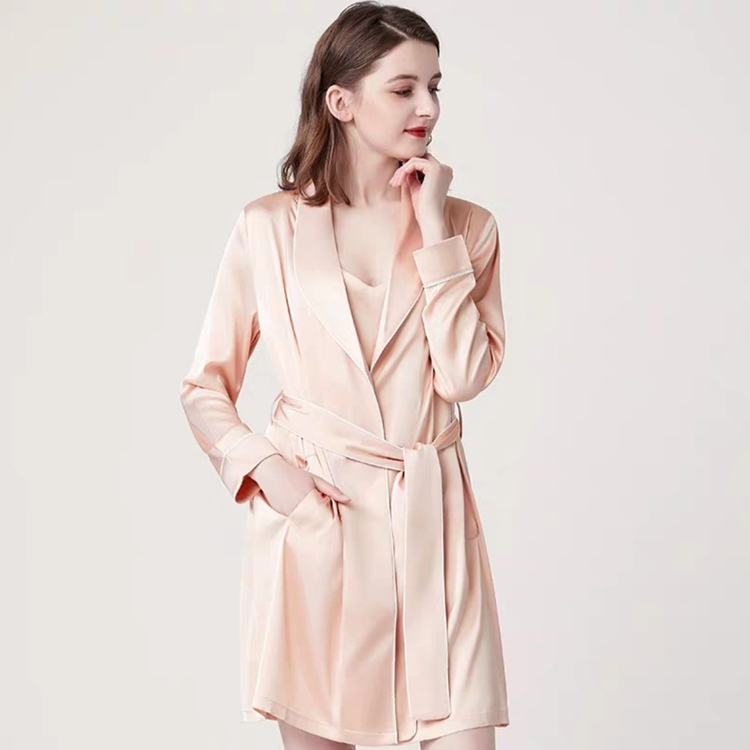 One-piece Silk Pajamas For Women Eit-020