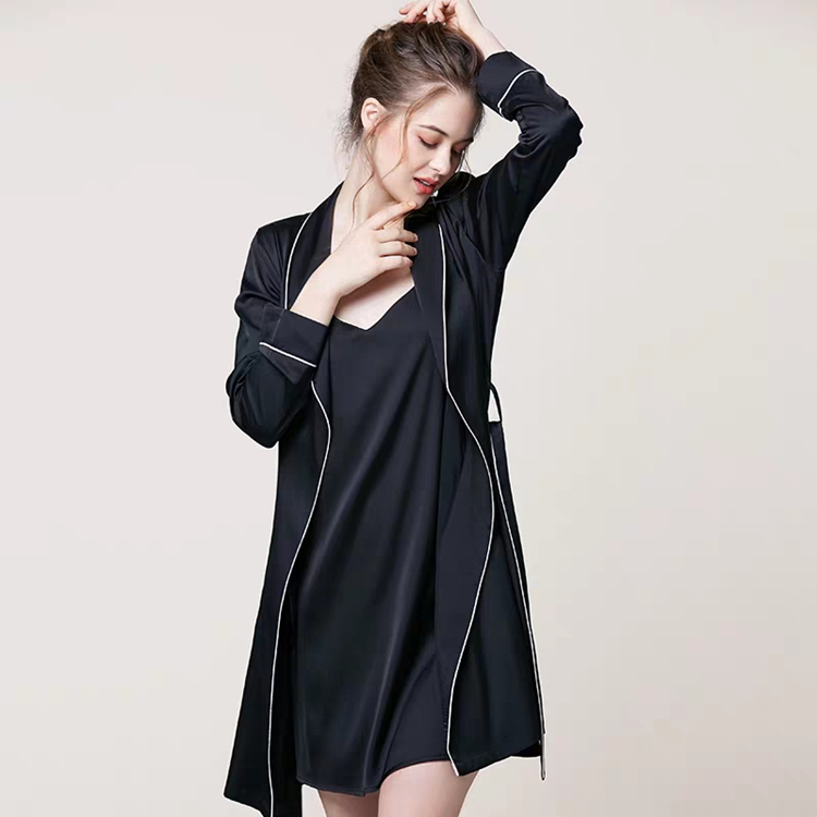 One-piece Silk Pajamas For Women Eit-020