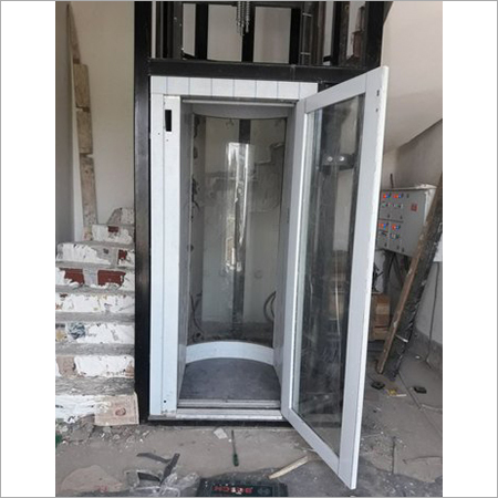 Electric Home Elevator - Stainless Steel, 4x4 Feet Dimensions | Safety Sensor, Overload Holding Stop, Electric Power Supply, 1 Speed