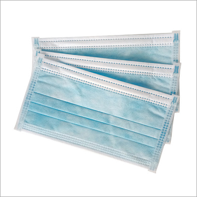 Light Blue Disposable Breathing Face Mask