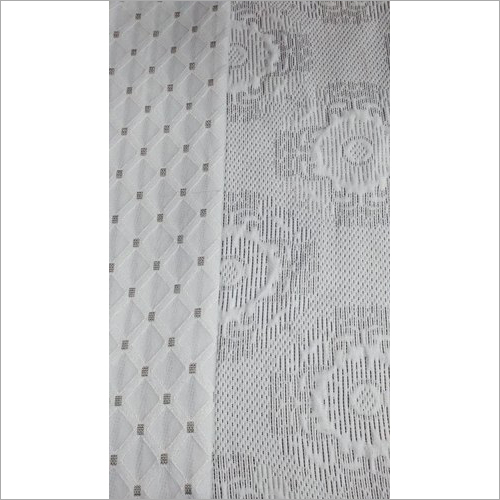 Unstitched Towel Jacquard Fabric - Fabric Material, White Color, Embroidered Texture | Lightweight, Quick Dry, Washable