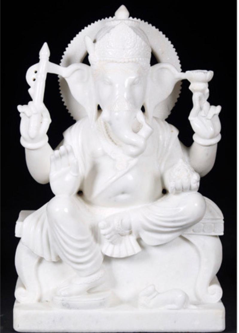 Hygienic Marble Ganesh Murti