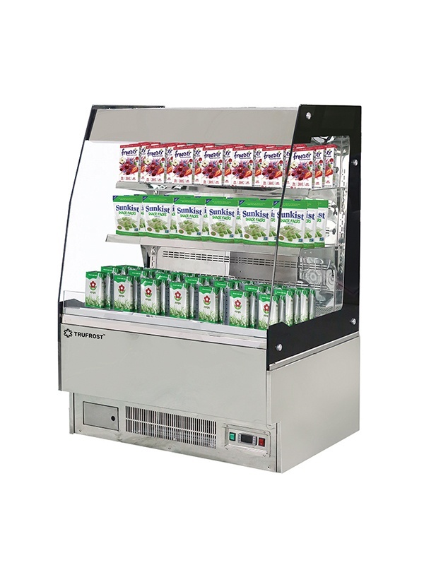 Multi Deck Chiller - Stainless Steel, 1200x670x2000 Mm, White, -6â°c, 548l Capacity, 5.5a, Secop Compressor, 4 Shelves, Eco-friendly, Free Stand, Plc Control, Automatic Defrost