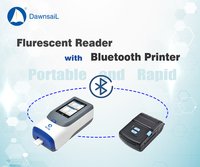 ब्लूटूथ प्रिंटर के साथ व्हाइट पोर्टेबल क्वांटिटेटिव फ्लोरोसेंट रीडर