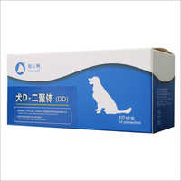 फ्लोरोसेंट क्वांटिटेटिव कैनाइन डी-डिमर टेस्ट किट वजन: 0.2 किलोग्राम (किग्रा)