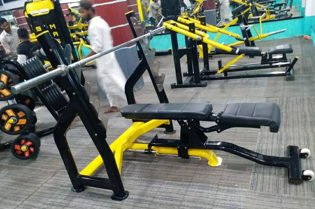 Olympic Multi Bench - 12 Gauge Rectangular Or Capsule Pipe, Customized Soft Foam Seat Cover, Adjustable For Commercial Use | Advanced Double Effect Welding Technology For Stability, Designed For Weight Loss And Endurance Chest Exercises