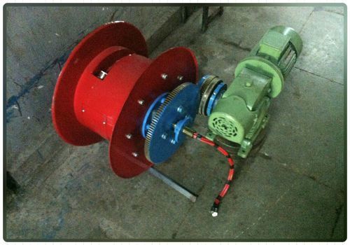 Motorized Cable Reeling Drum - Durable Steel Body, 3 Feet Diameter | Electric Powered, Heavy-Duty Design for Efficient Cable Management