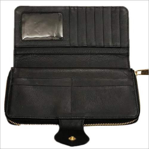 Black Ladies Leather Hand Purse