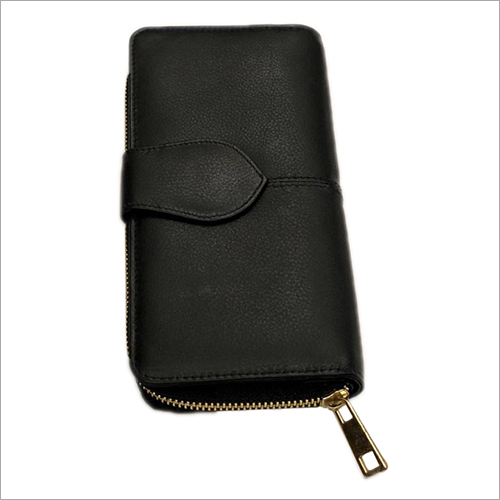 Black Ladies Leather Hand Purse