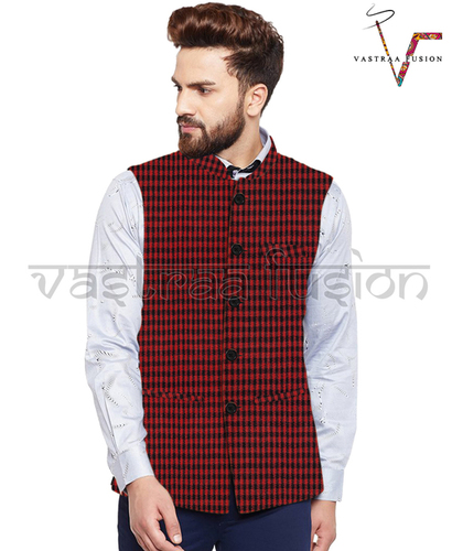 ऑल मेन प्लेन फेस्टिव वियर नेहरू जैकेट