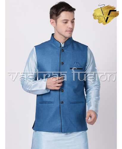 ऑल मेन प्लेन फेस्टिव वियर नेहरू जैकेट