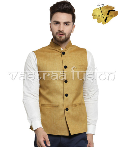ऑल मेन प्लेन फेस्टिव वियर नेहरू जैकेट