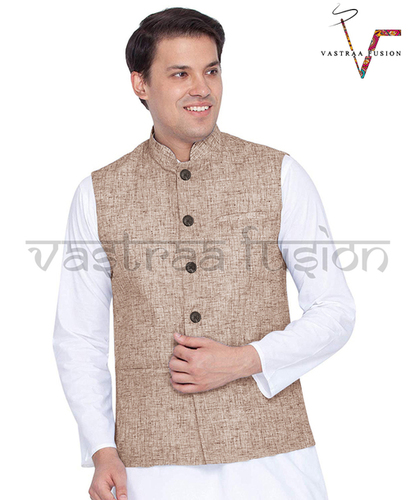 ऑल मेन प्लेन फेस्टिव वियर नेहरू जैकेट