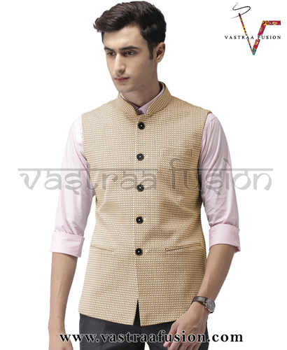 ऑल मेन प्लेन फेस्टिव वियर नेहरू जैकेट