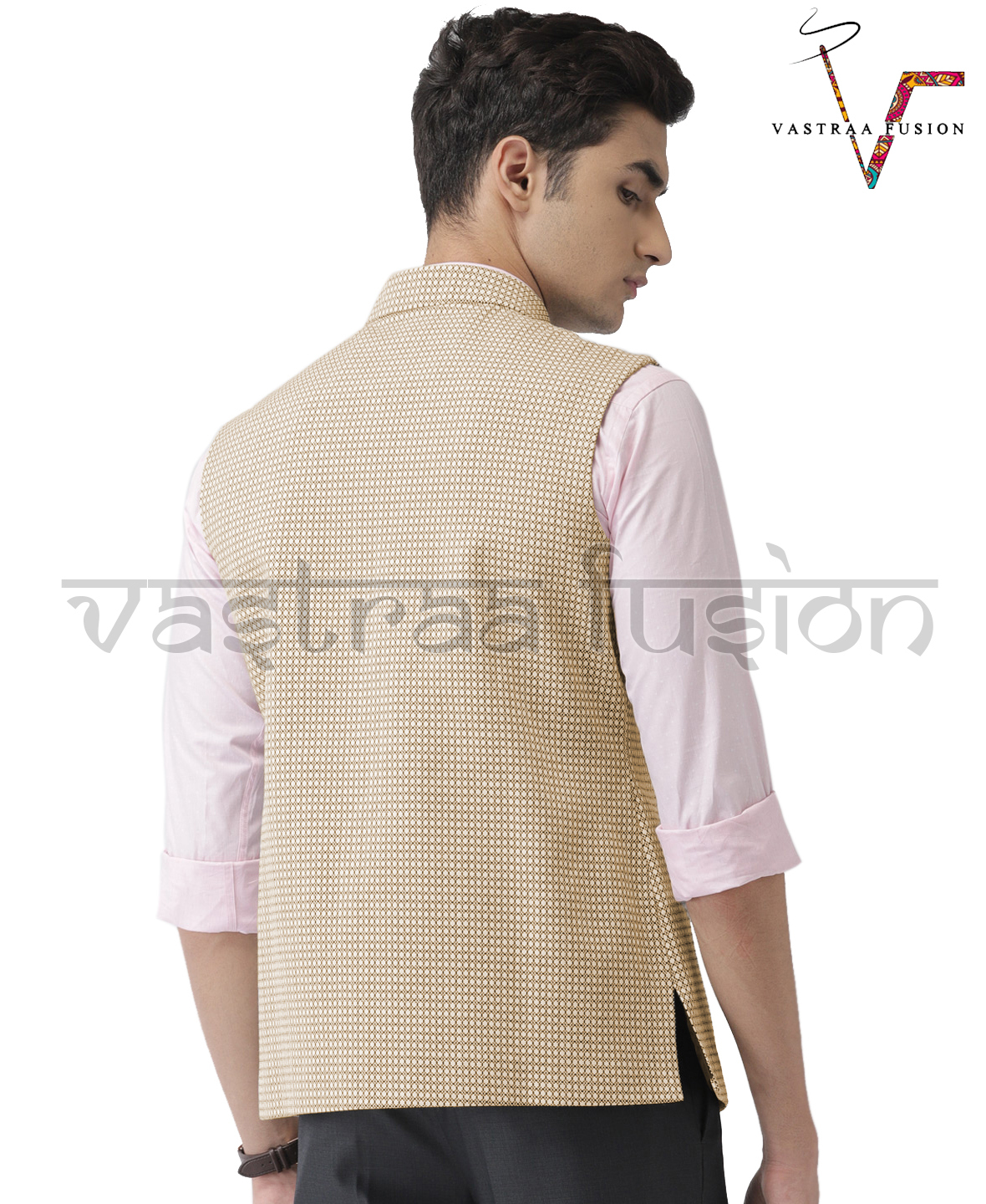 Men Plain Festive Wear Nehru Jacket - Cotton Blend, Size 36 To 50 Inches, Black Colour | Casual & Festive, Washable, Sleeveless, Regular Fit