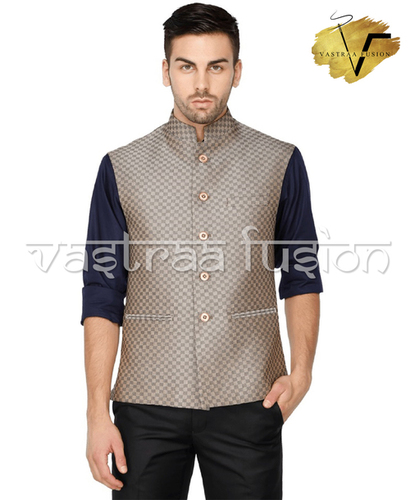 ऑल मेन प्लेन फेस्टिव वियर नेहरू जैकेट