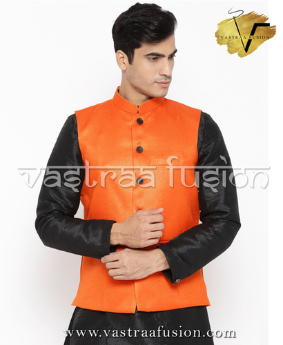 ऑल मेन प्लेन फेस्टिव वियर नेहरू जैकेट