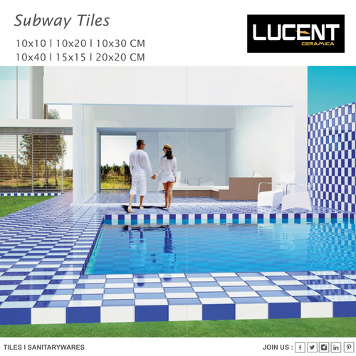 Subway Tiles - 30x45 Cm, Multi Color | Premium Ceramic Wall Tiles, Acid-resistant, Glazed, Polished, Suitable For Indoor And Outdoor Use