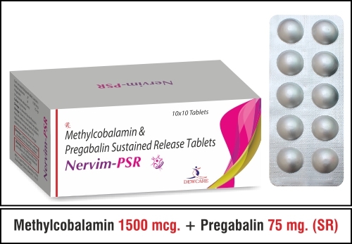 MethylcobalaminA A  1500 mcg. + Pregabalin 75 mg.