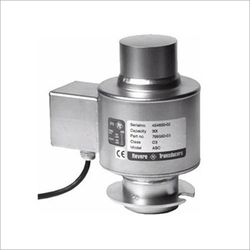 Compression Load Cell - Stainless Steel Design | Silver Finish, Ideal for Weighbridge Use